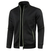 Xysaqa Mens Fall Winter Thin Polars Fleeces Jackets Men Big \u0026 Tall Casual Lightweight Full Zip Classic Outdoor Soft Coat with Zipper Pockets M-4XL